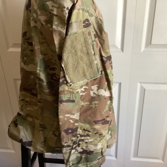 Army Combat Coat Unisex Camouflage Insect Repellent Fabric Size LG-Long - Picture 5 of 11